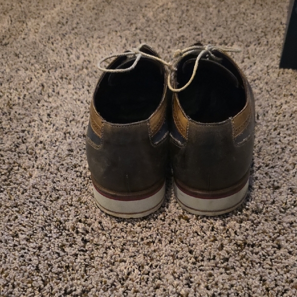 Mezlan Two-Tone Brown and Black Oxfords main image 4